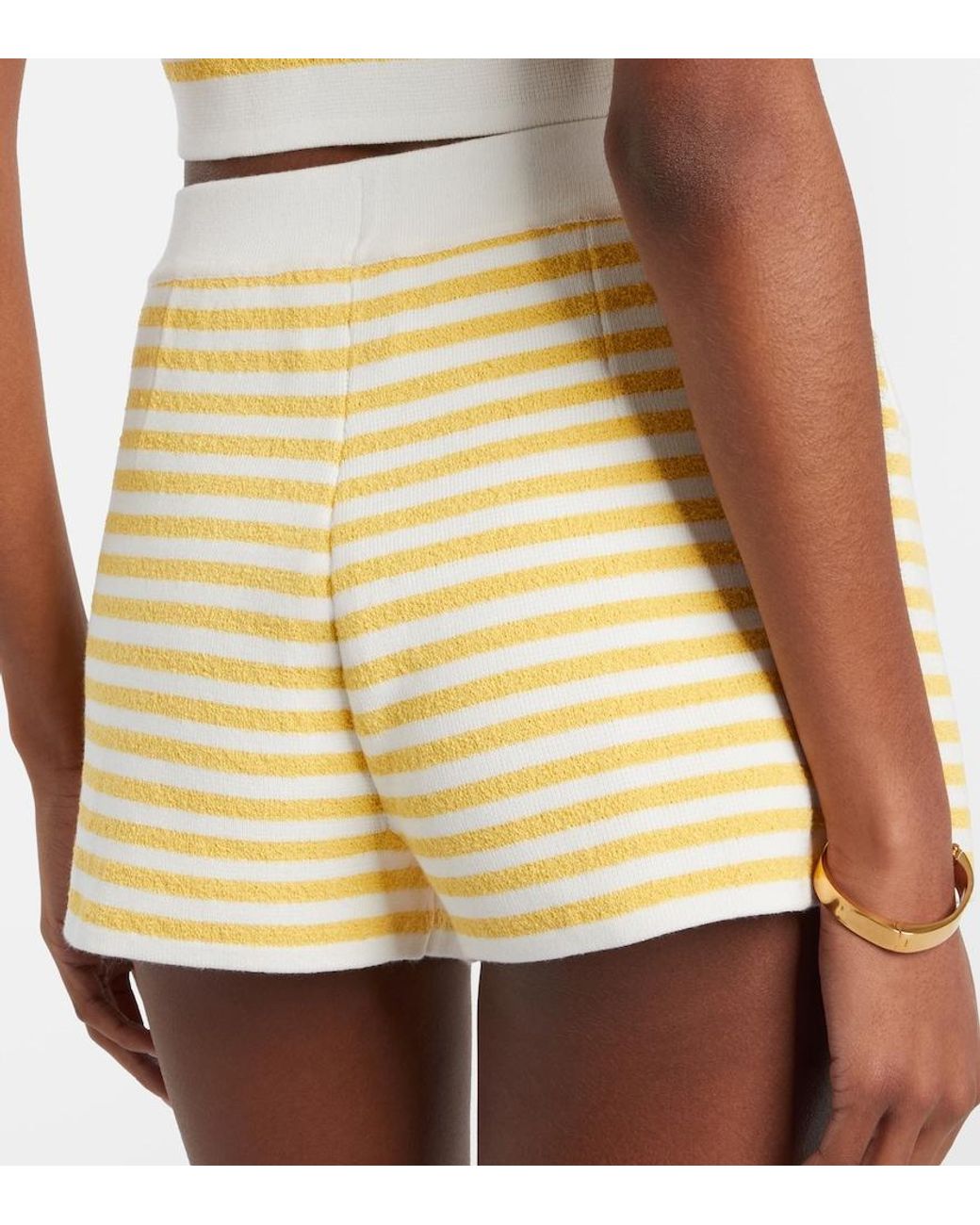 Posse Metallic Millie Striped Shorts