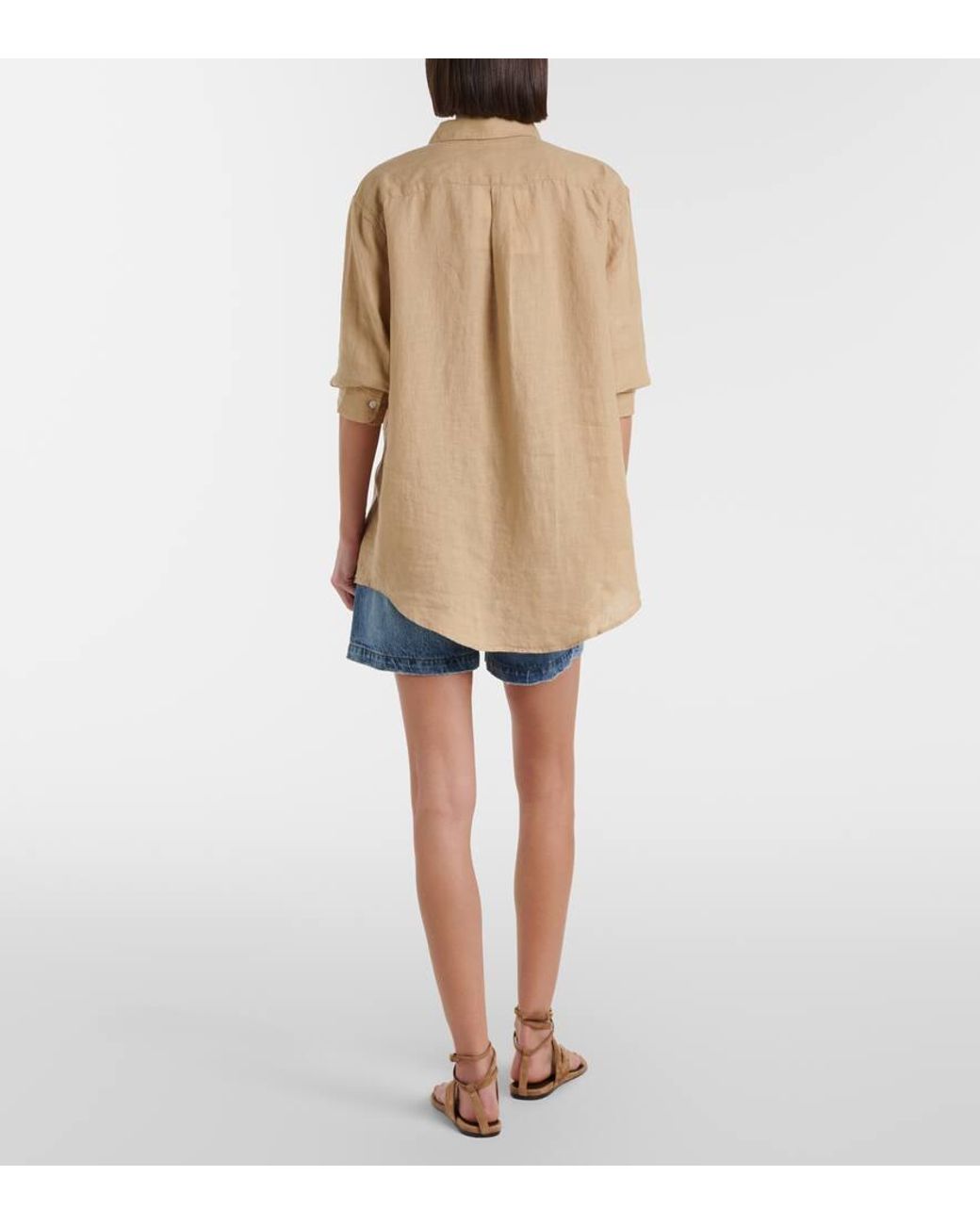 Short Everyday En Denim FRAME en coloris Blue