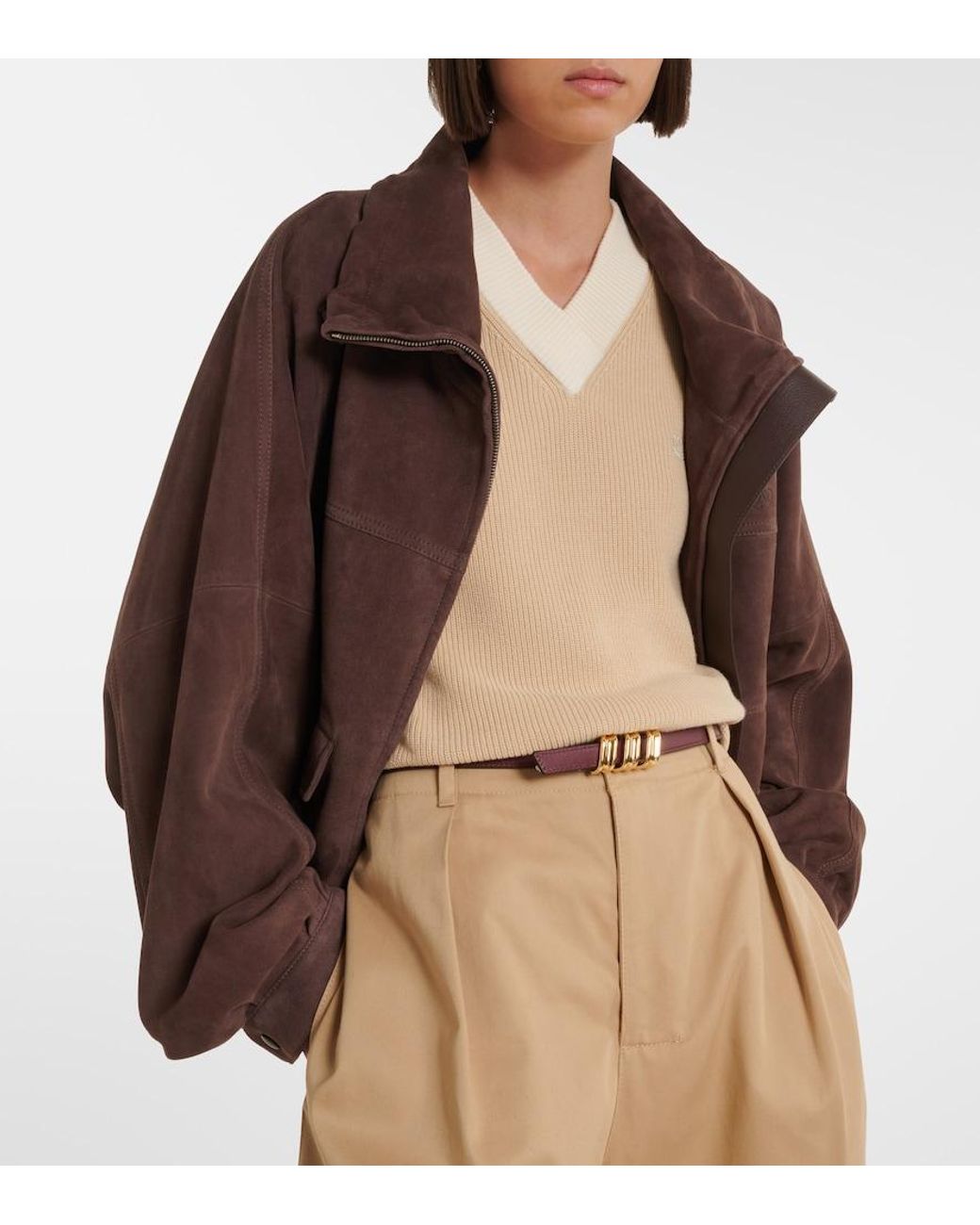 Loewe Natural Double L Cotton And Wool Sweater