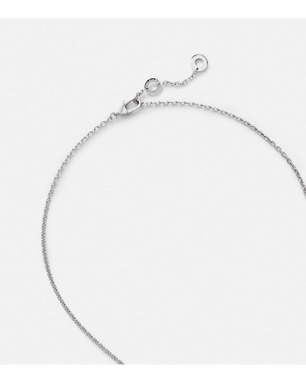 BVLGARI Blue Serpenti Viper 18Kt Pendant Necklace With Diamonds