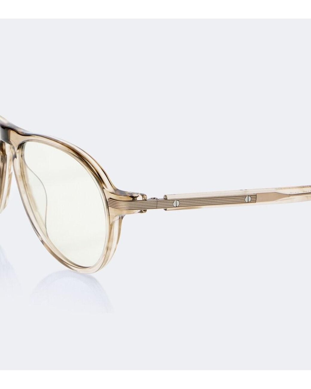 Brunello Cucinelli Metallic Sartorial Sunset Aviator Glasses
