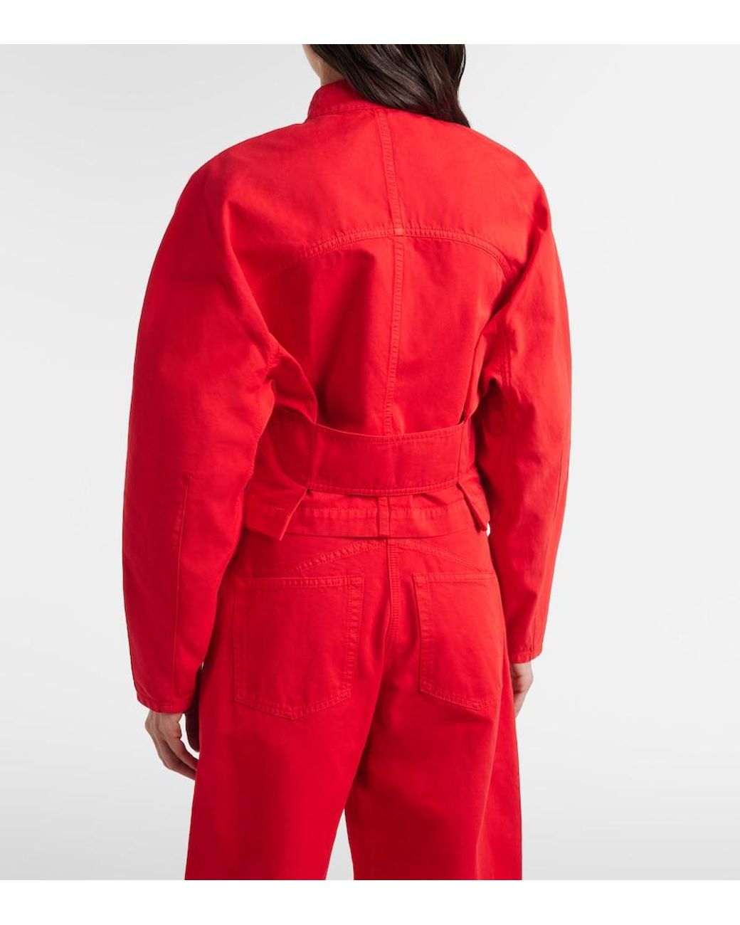 Alaïa Red Denim Jacket