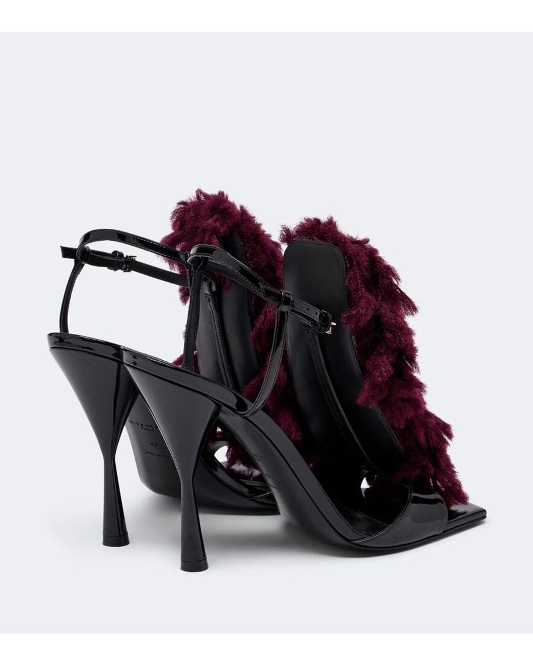 Givenchy Red Pompom Leather Sandals