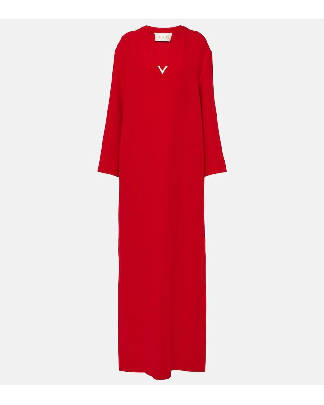 Valentino Red Silk Gown