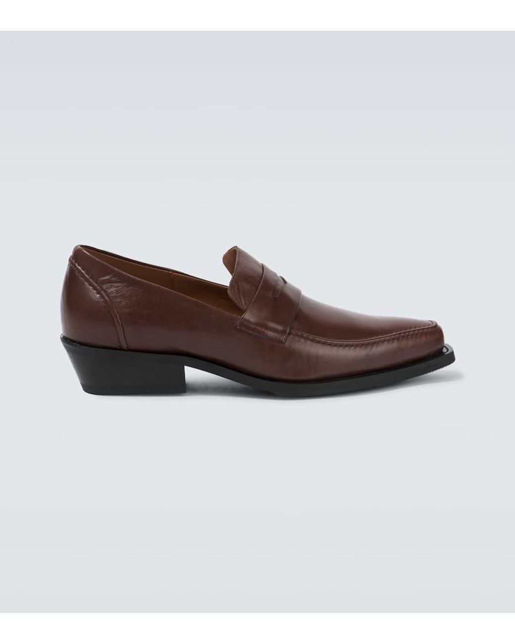 Our Legacy Cypher Leather Loafers in Brown for Men | Lyst