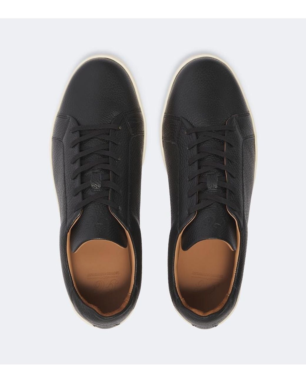 George Cleverley Black Jack Iii Croc-Effect Leather Sneakers for men