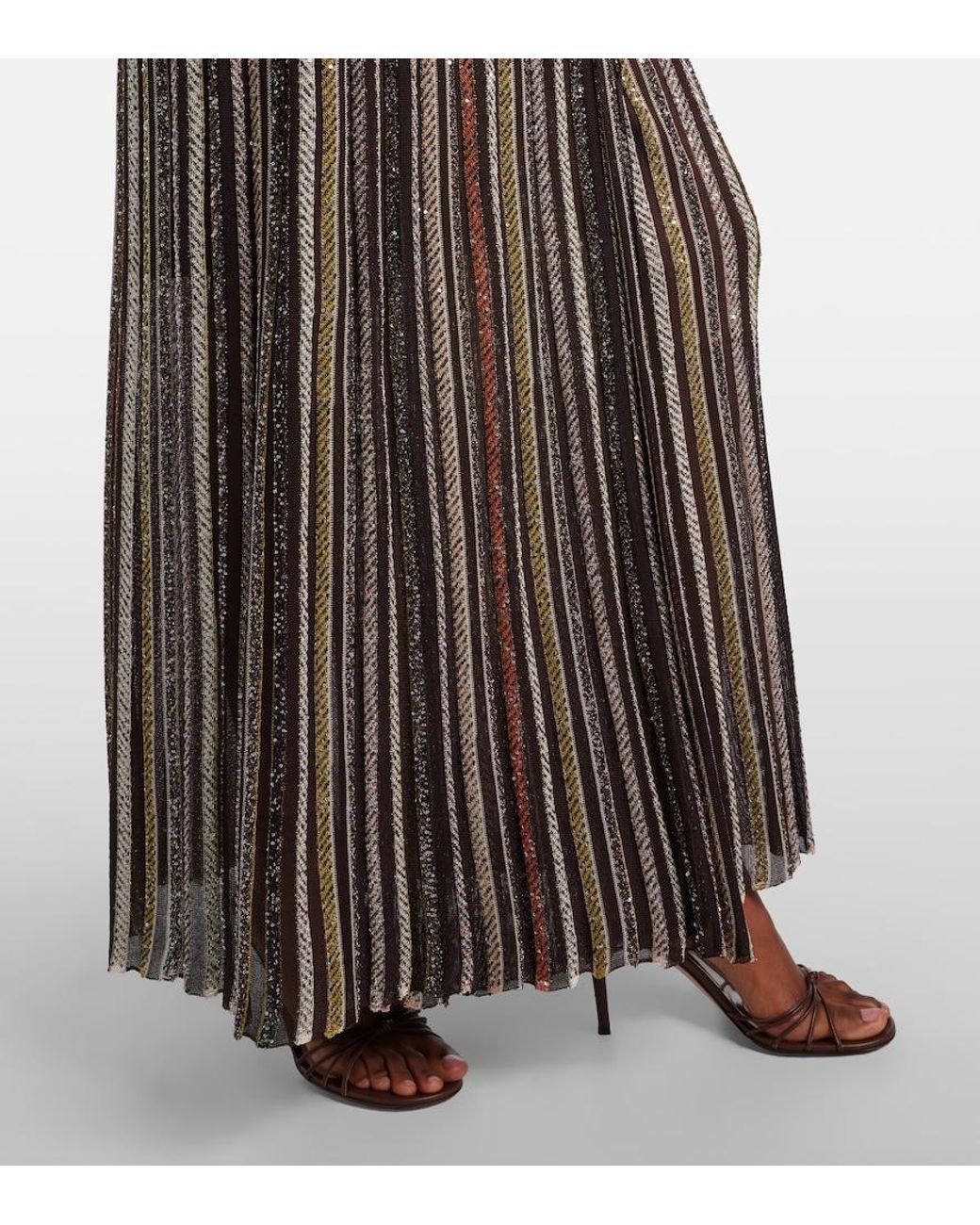 Missoni Multicolor Sequined Striped Gown