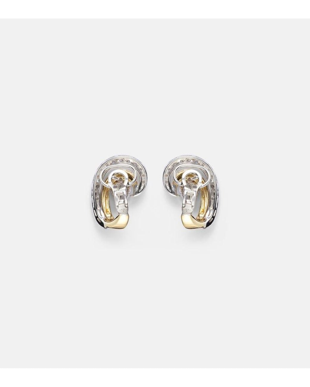 YEPREM White Golden Strada 18Kt And Earrings With Diamonds