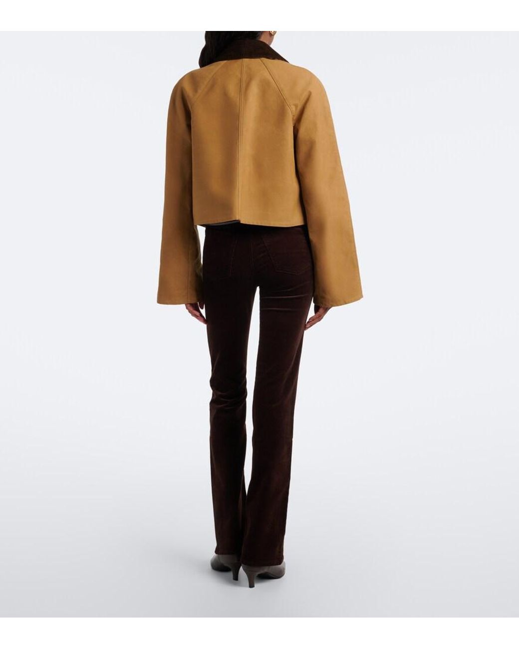 FRAME Black Reboot Cotton-Blend Corduroy Bootcut Pants