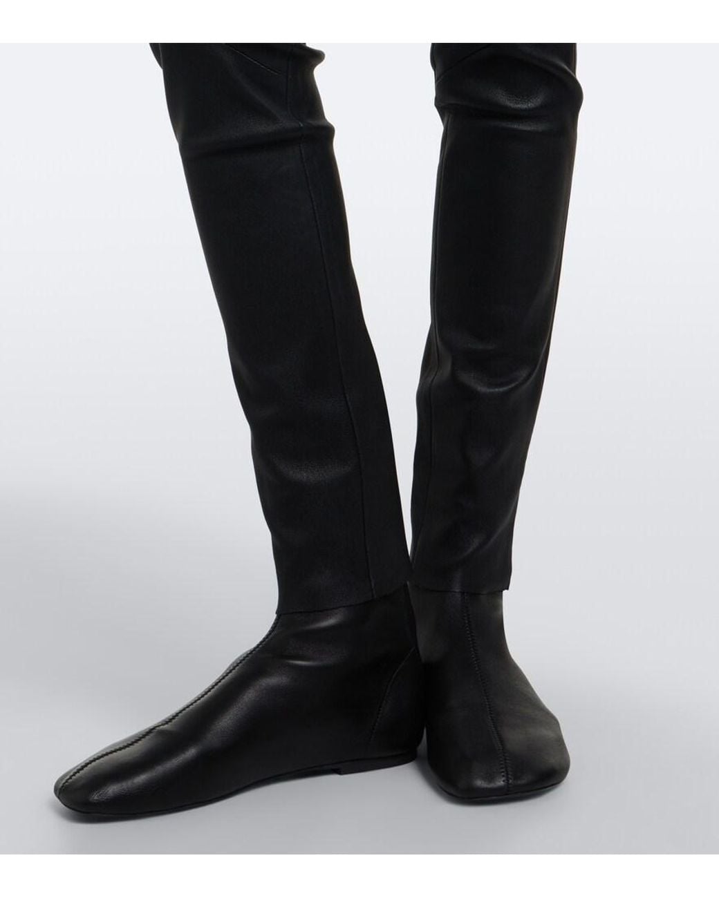 Arma Black Roche Leather Leggings