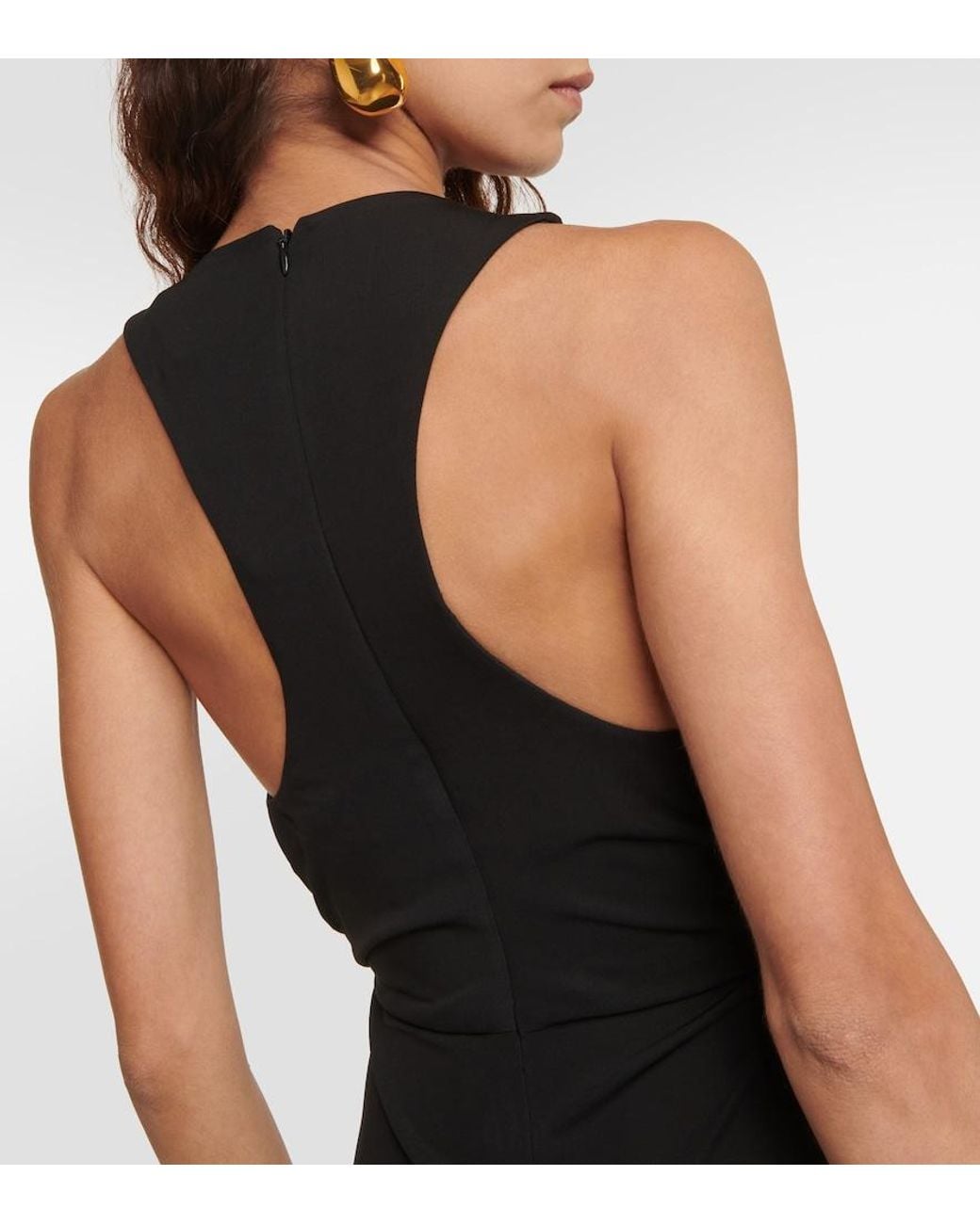 Christopher Esber Black Vivenda Cutout Jersey Maxi Dress