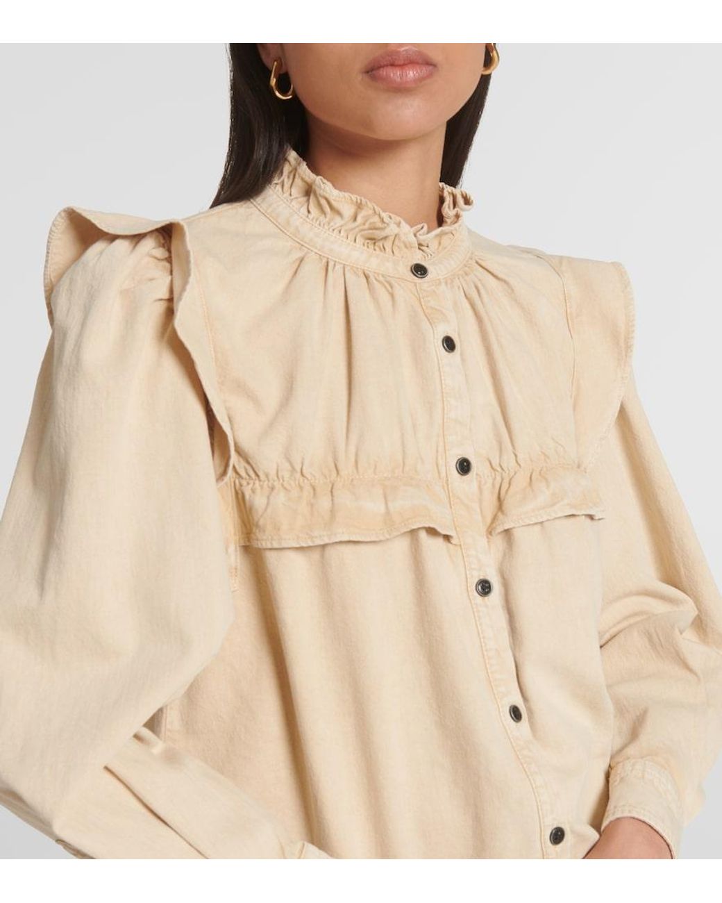 Isabel Marant Natural Idety Denim Top