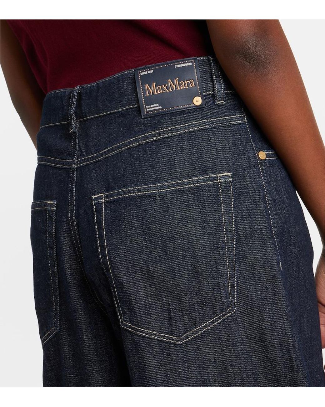 Max Mara Blue Wide-Leg Jeans