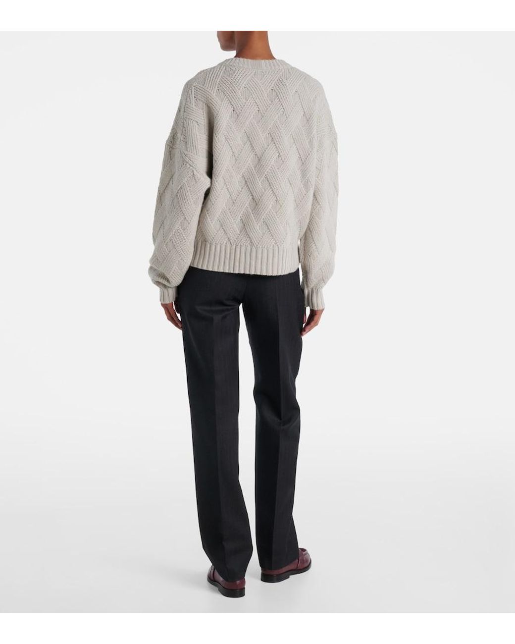 Jardin Des Orangers Natural Wool And Cashmere Sweater