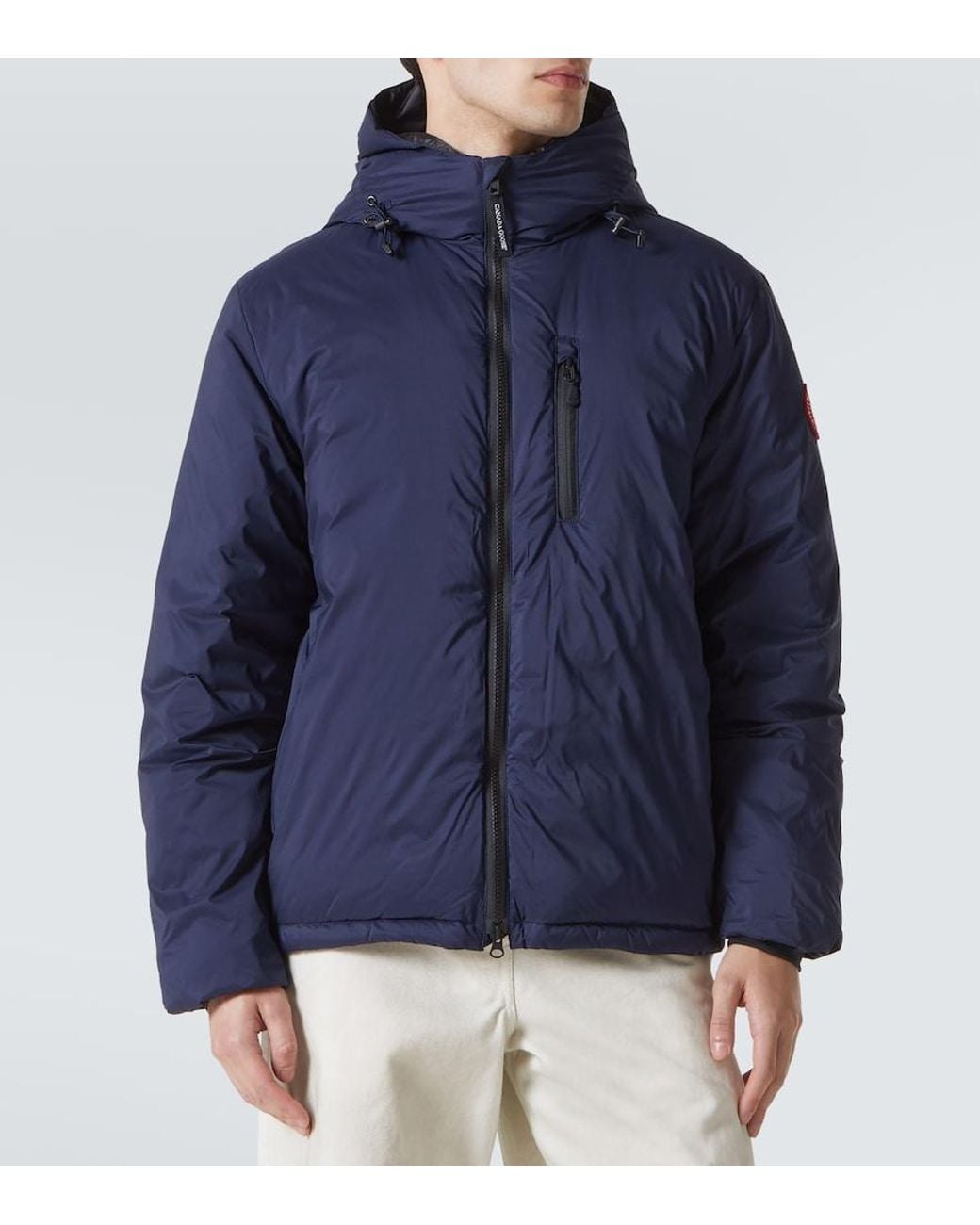 Canada Goose Blue Lodge Hooded Ripstop Shell Jacket for men