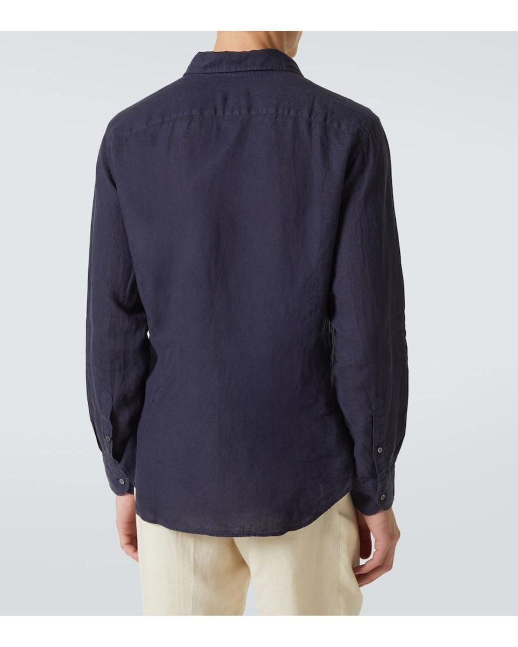 Camicia di Thom Sweeney in Blue da Uomo