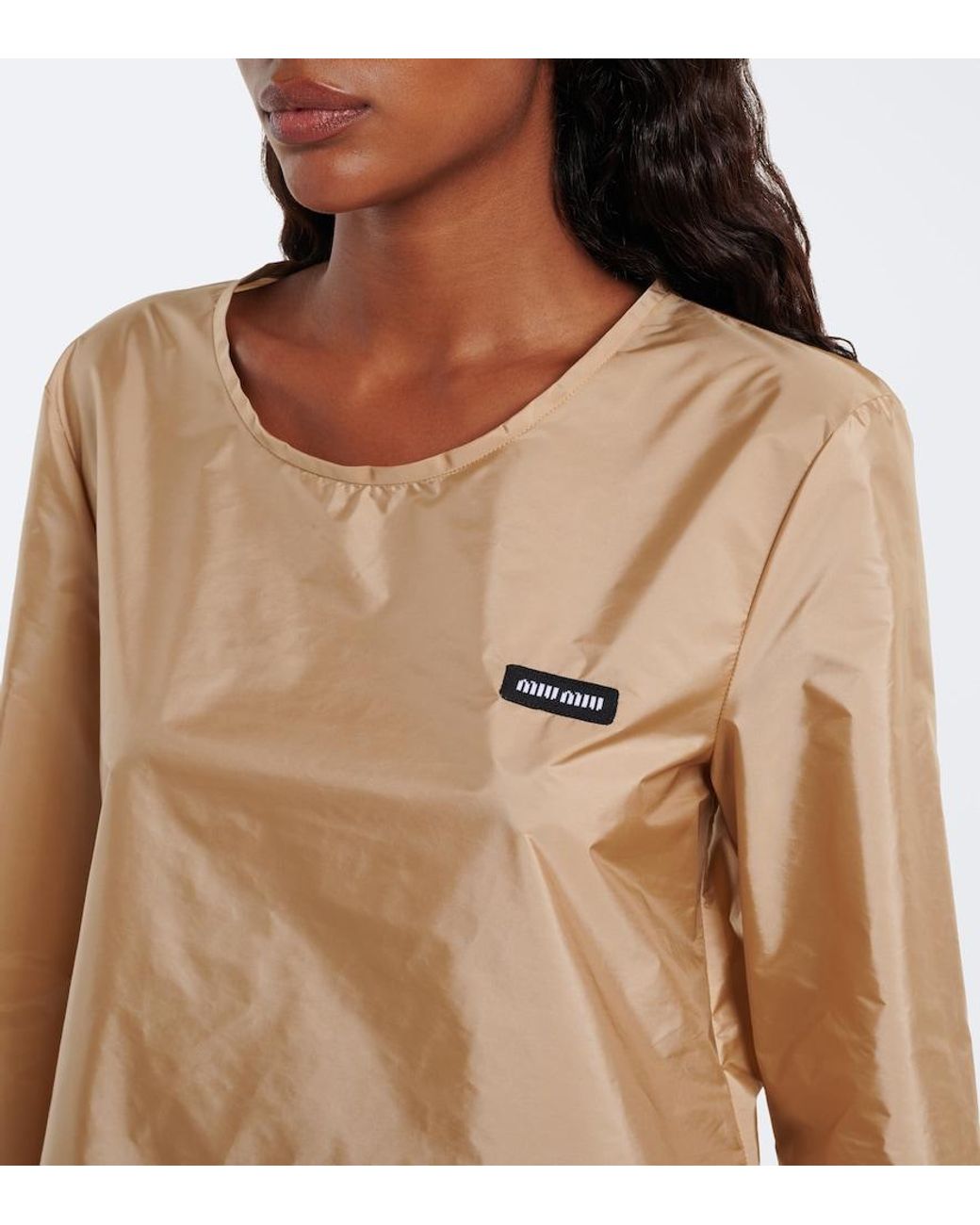 Miu Miu Natural Technical Minidress