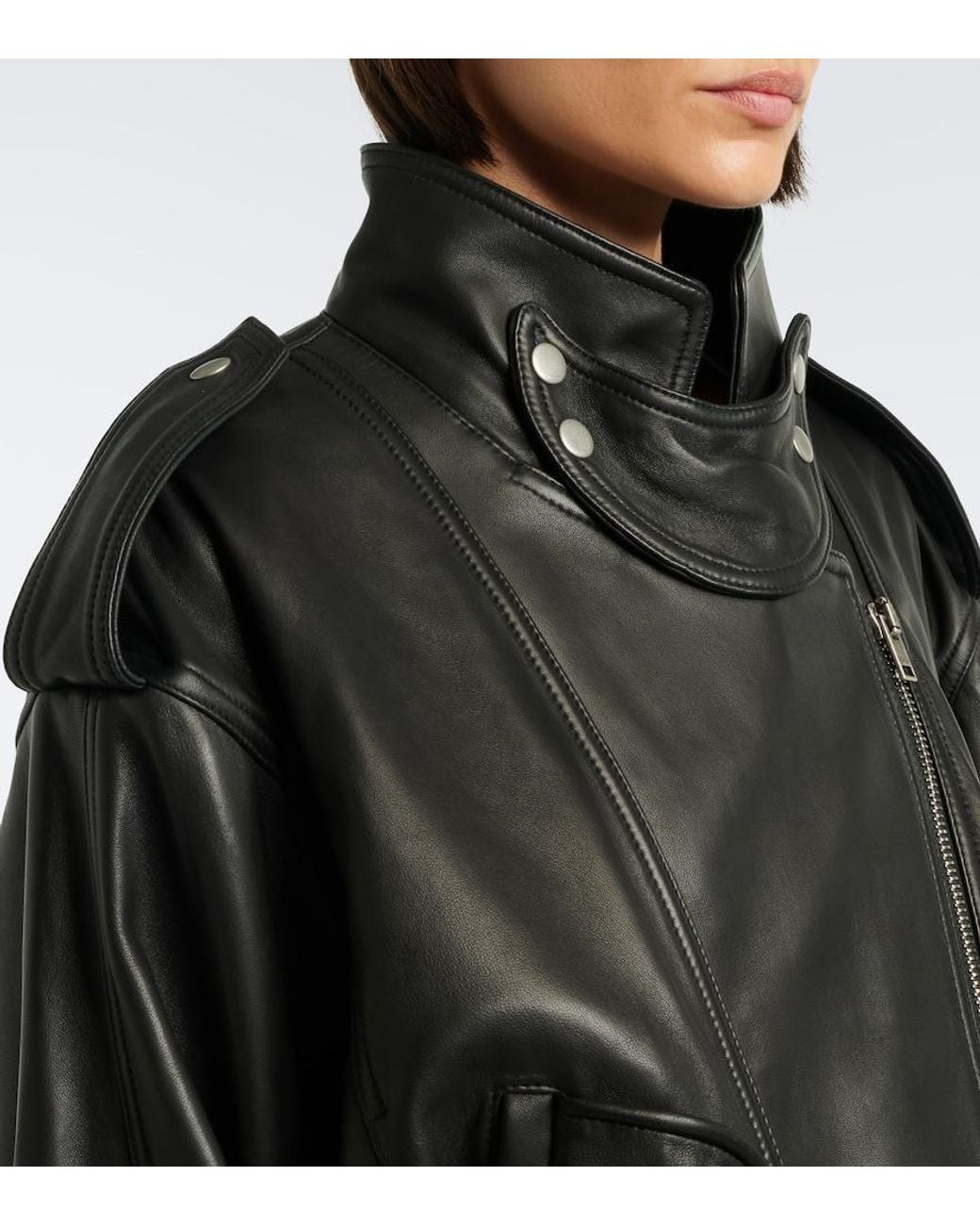 Isabel Marant Black Farza Leather Jacket