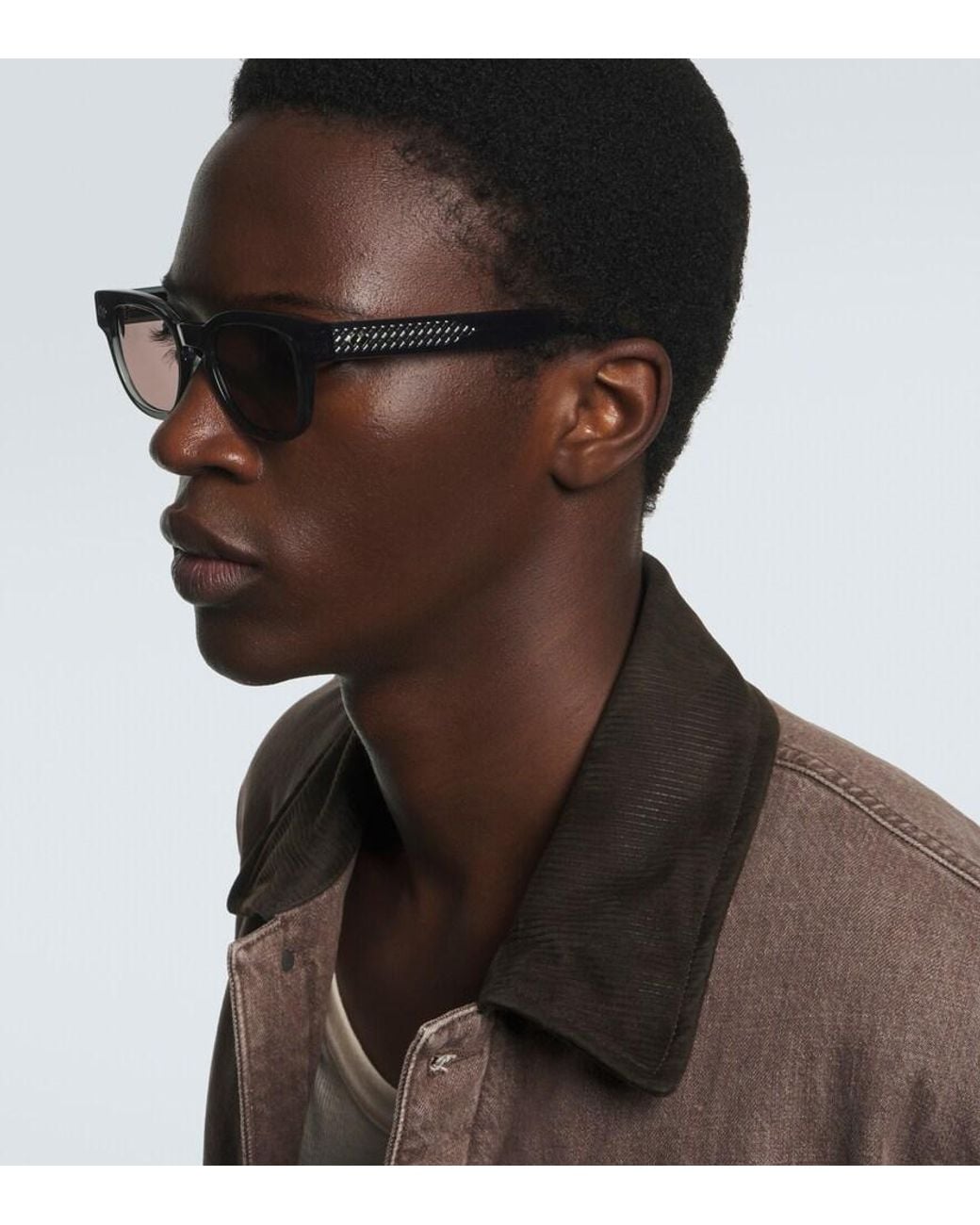 Bottega Veneta Brown Square Sunglasses for men