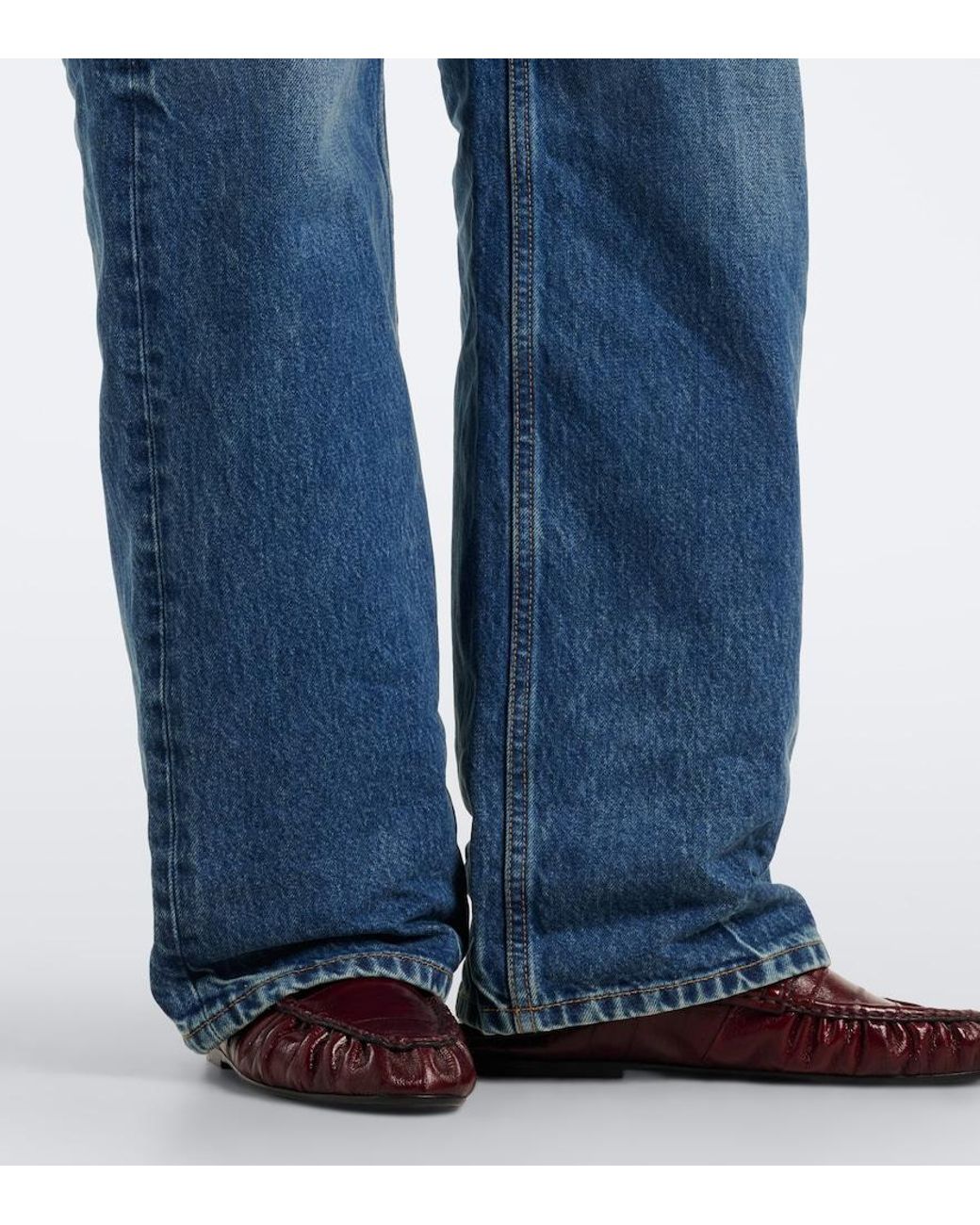 Saint Laurent Blue Neo '90S Wide-Leg Jeans