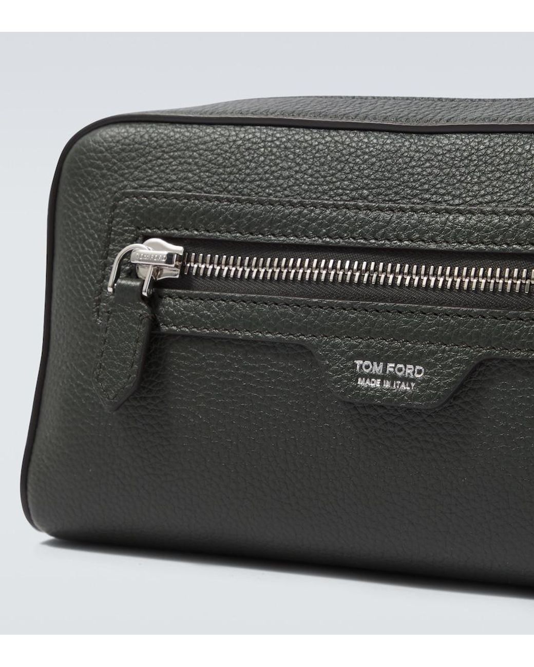 Tom Ford Black Leather Toiletry Bag for men