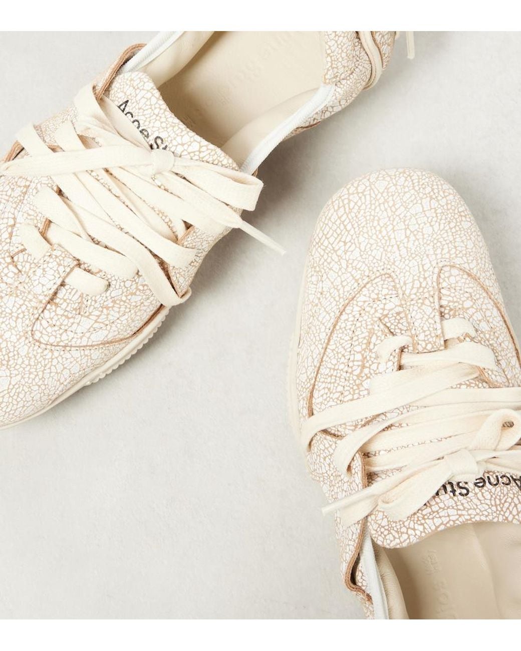 Acne Natural Leather Sneakers