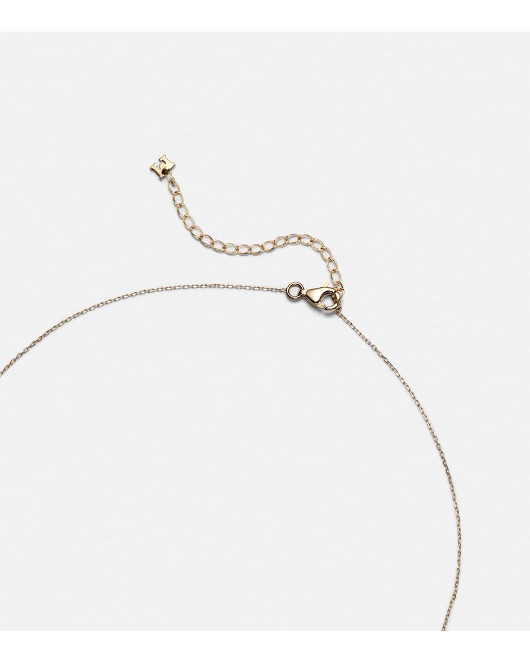 Mateo White 14Kt La Barre Necklace With Diamonds