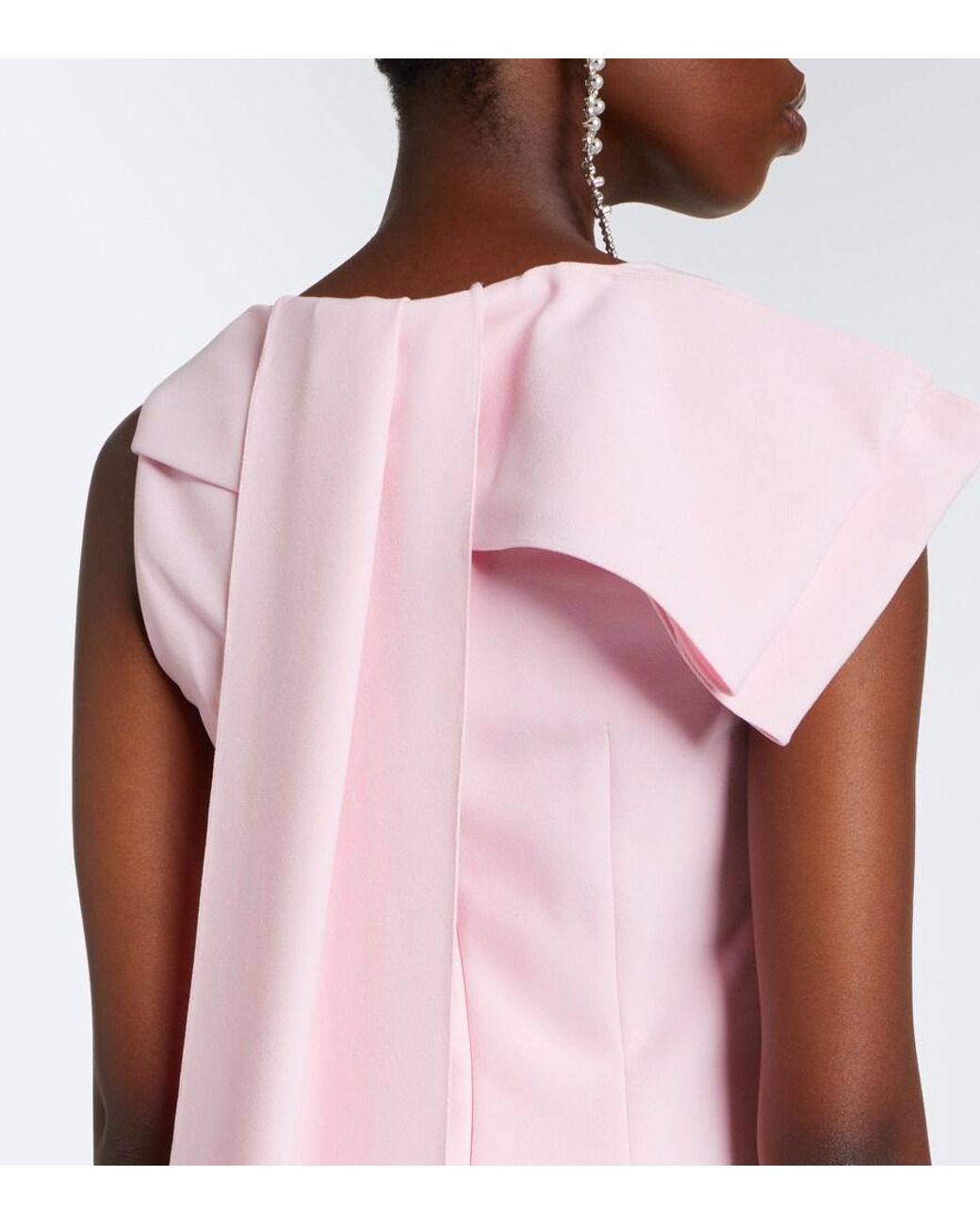 Safiyaa Pink Mallory Crepe Gown