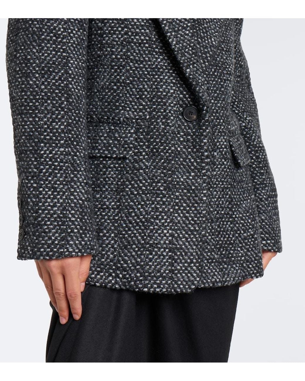 Isabel Marant Black Parly Herringbone Jacket