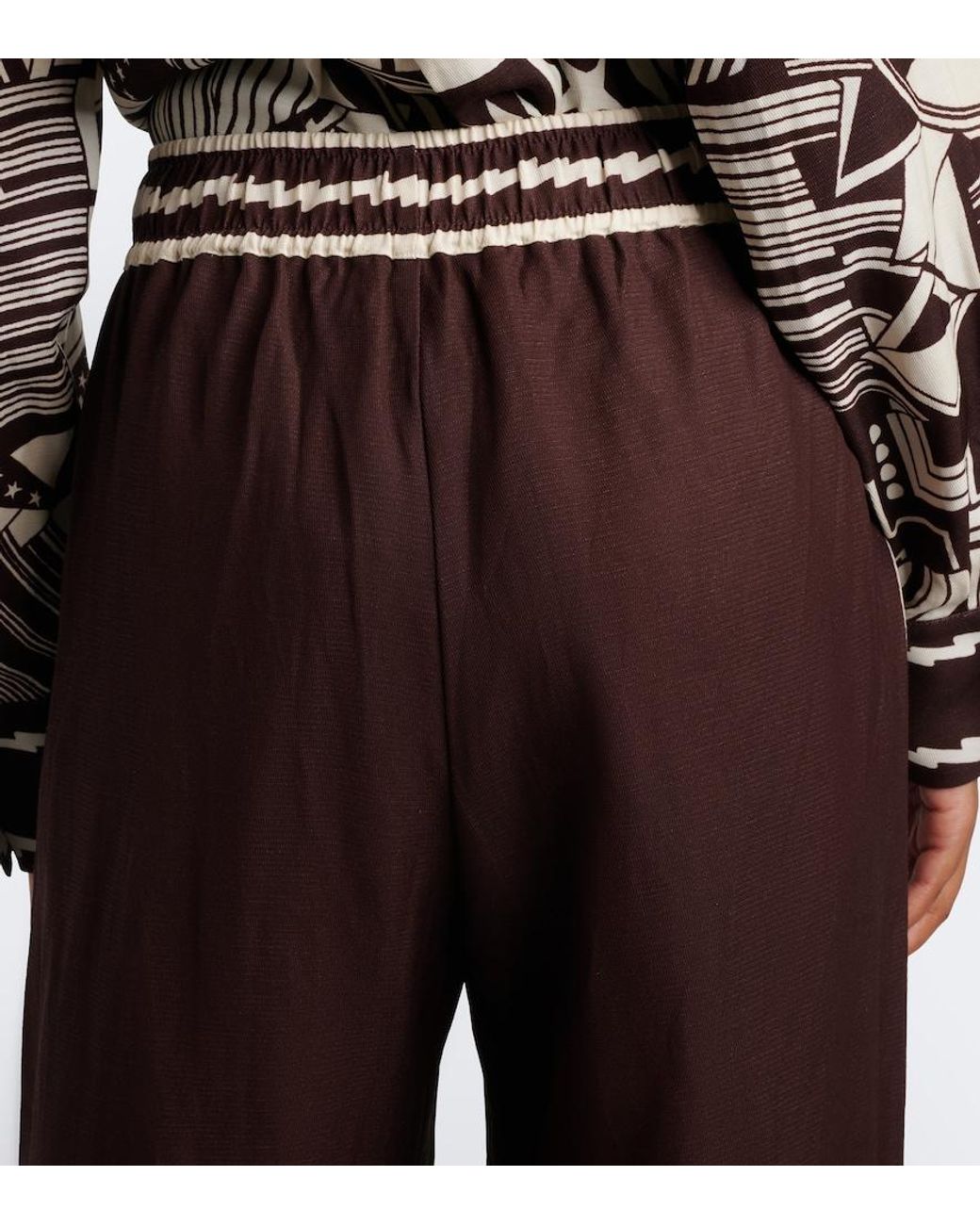 ALÉMAIS Brown Lori Wide-Leg Pants