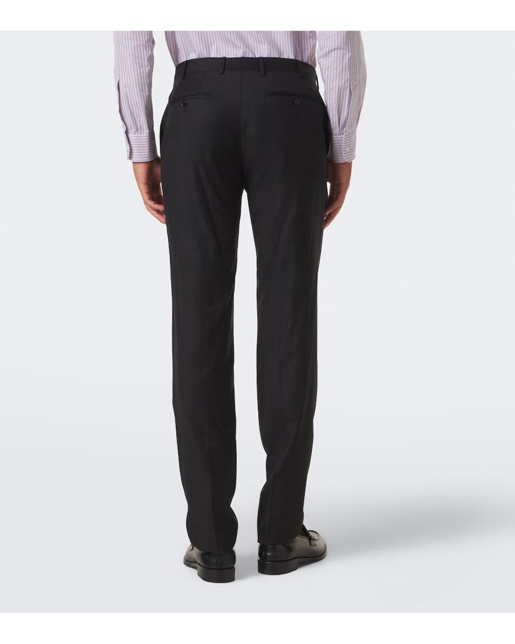 Canali Black Single-Breasted Wool Suit for men