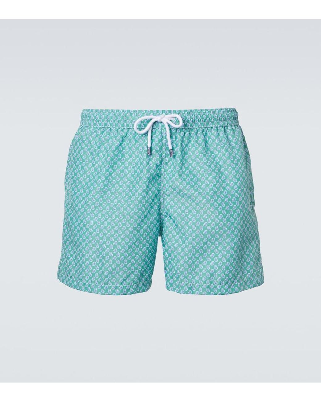 Fedeli Blue Madeira Swim Trunks for men