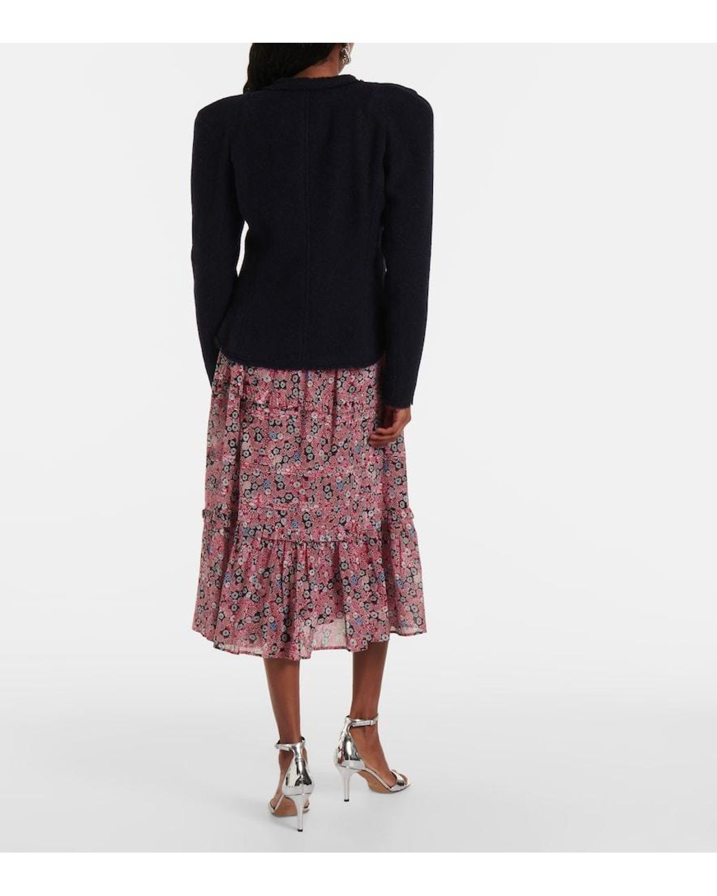 Isabel Marant Blue Nelly Wool-Blend Jacket