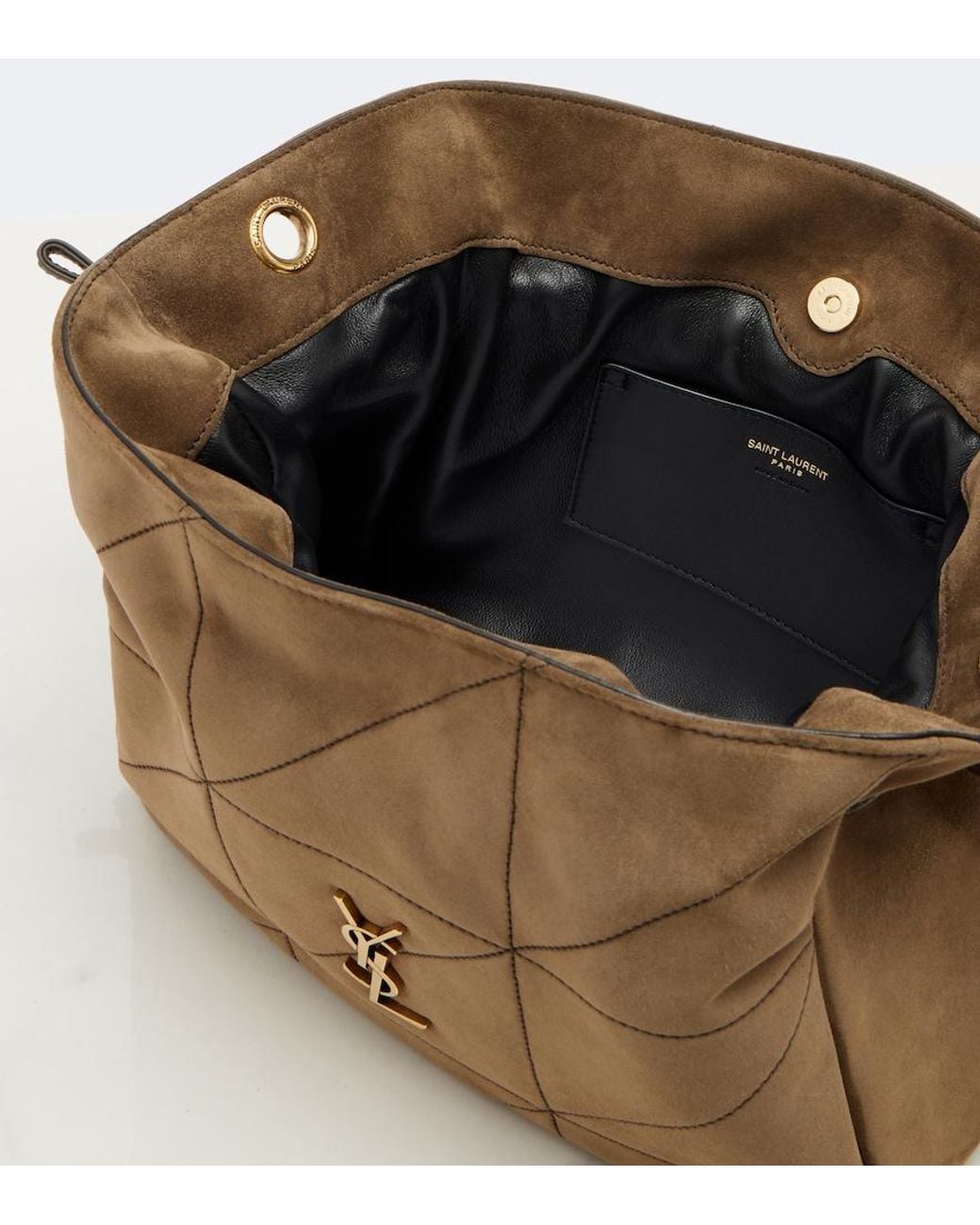 Saint Laurent Brown Jamie Suede Shoulder Bag