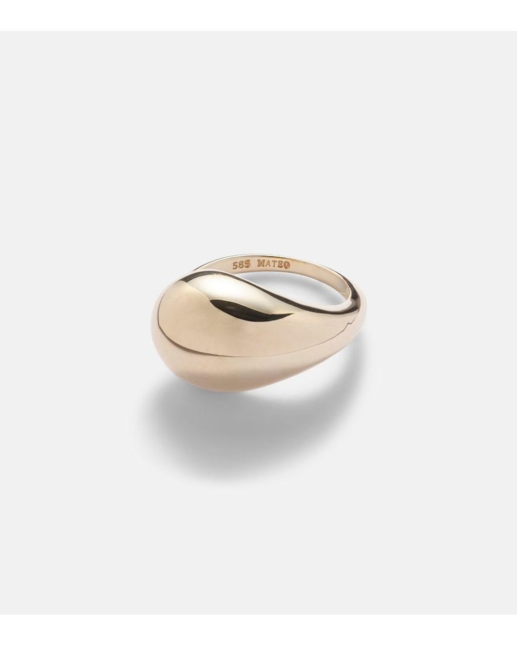 Mateo White Water Droplet 14Kt Ring