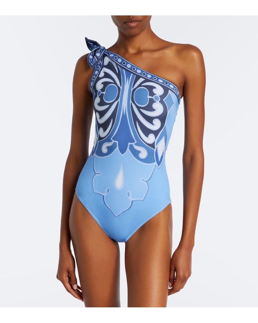 LaDoubleJ Blue Goddess Printed Swimsuit