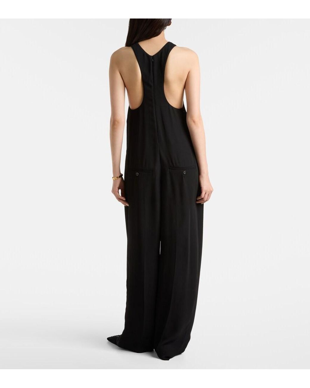 Totême Black Crepe Cady Jumpsuit