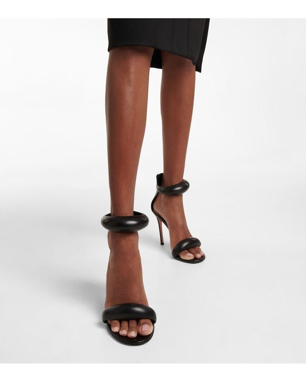 Gianvito Rossi Black Bijoux Heeled Sandals
