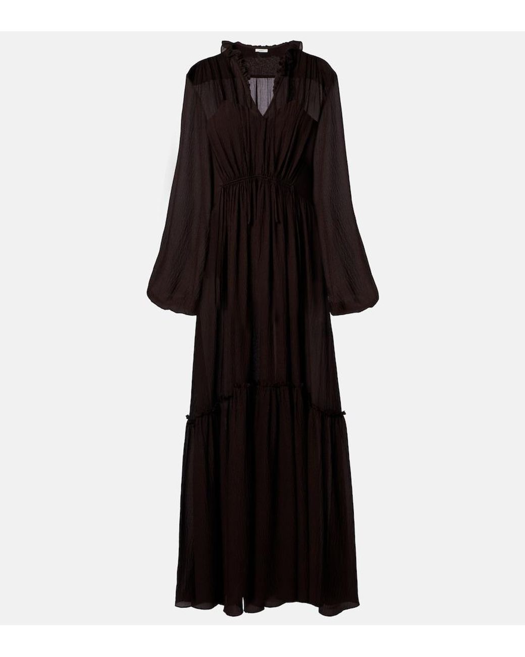 Joseph Black Lotus Maxi Dress