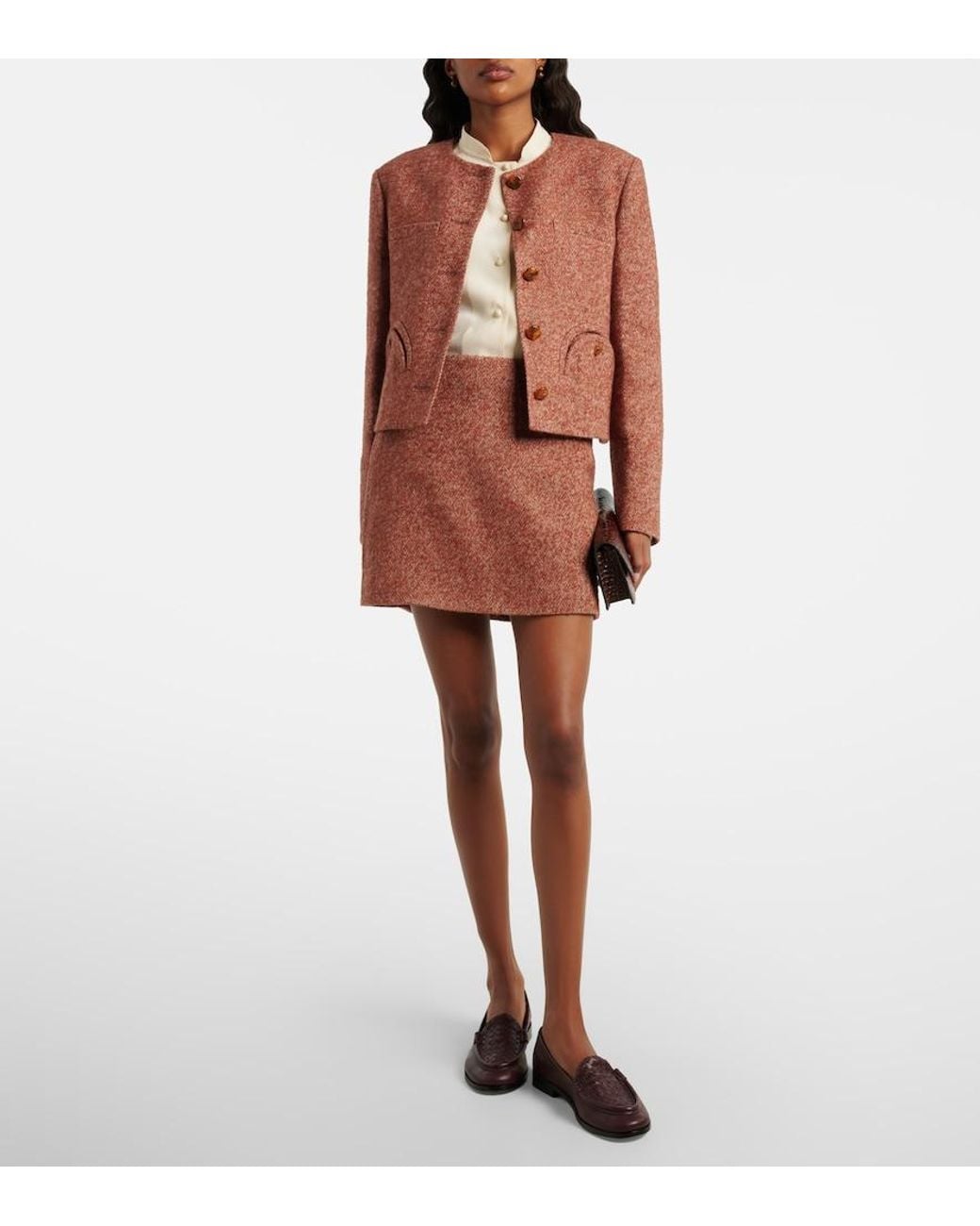 Blazé Milano Brown Shamo Tweed Jacket
