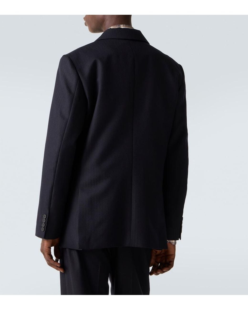 Studio Nicholson Blue X Aaron Levine Burlington Wool Blazer for men