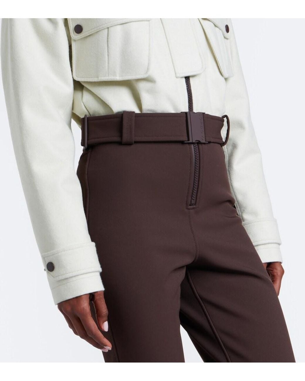 CORDOVA White Telluride Belted Wool-Trimmed Ski Suit