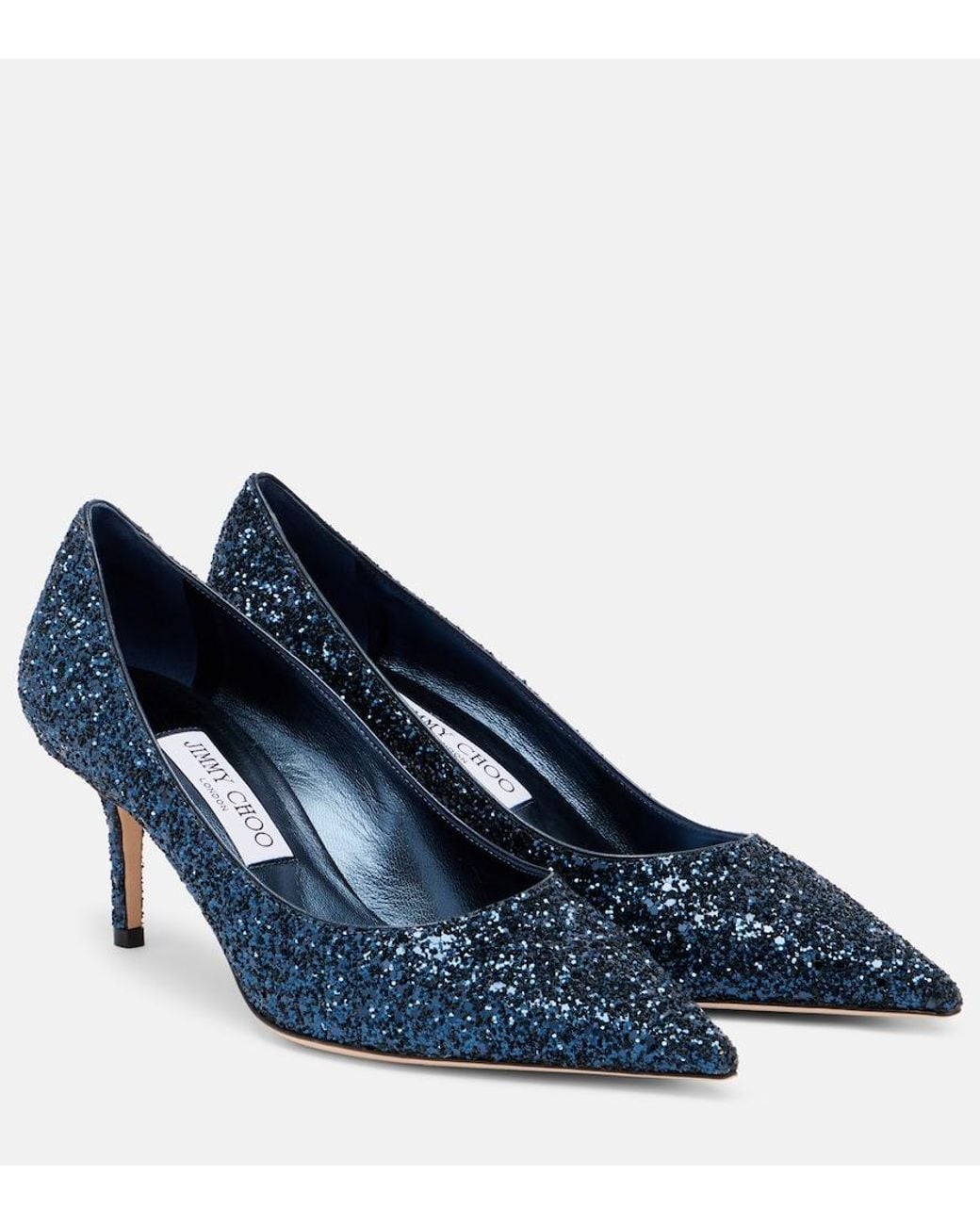 Jimmy Choo Blue Love 65 Embellished Pumps