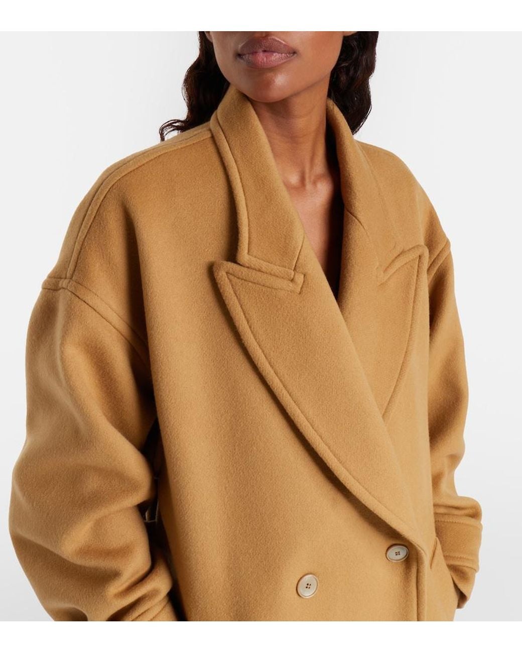 Isabel Marant Natural Winry Wool And Cashmere-Blend Coat