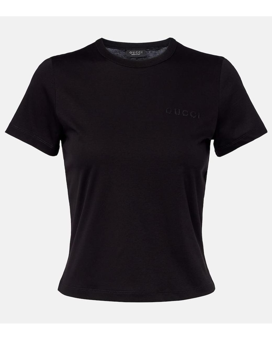 Gucci Black Cotton Jersey T-Shirt