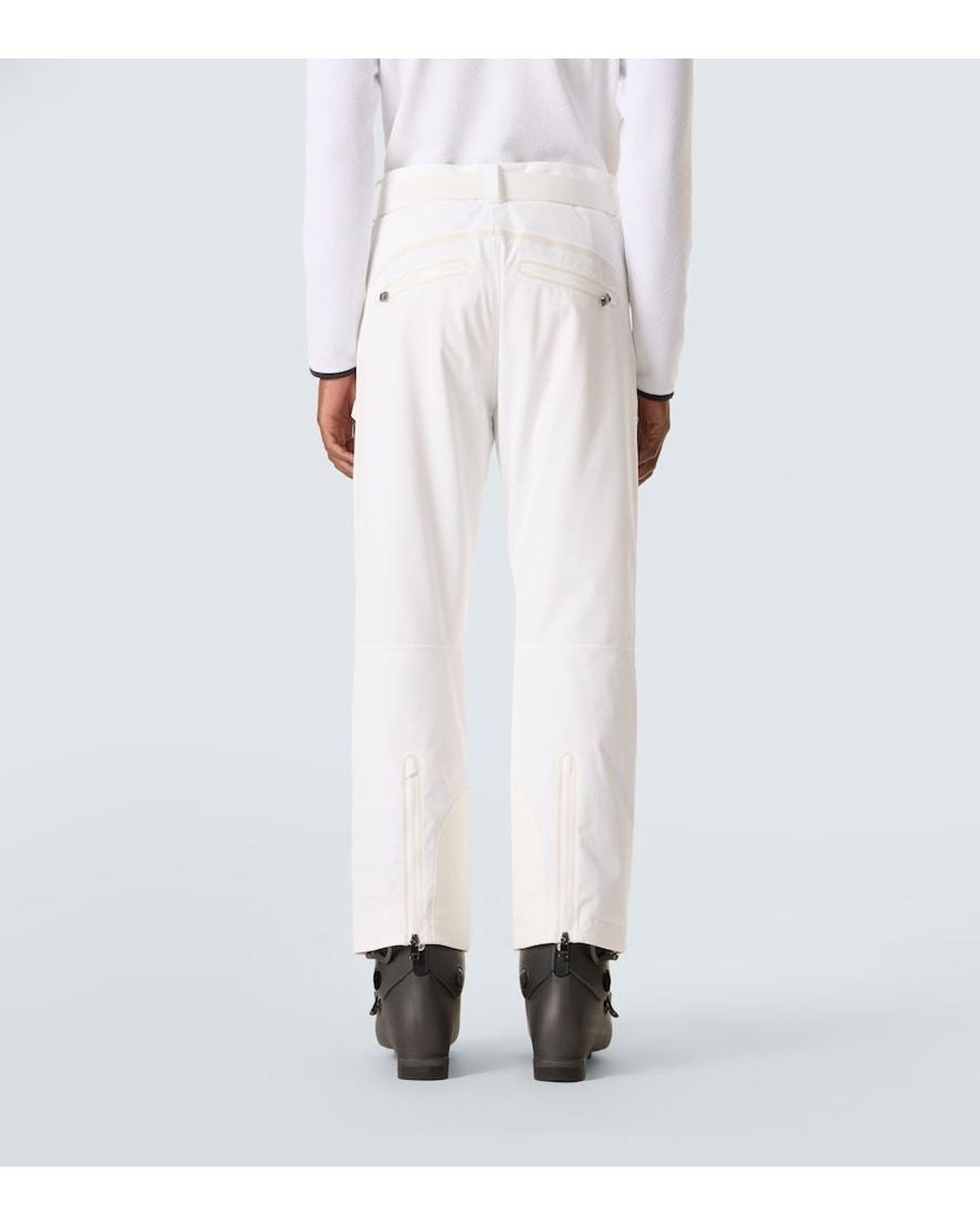Bogner White Tim Belted Ski Pants for men