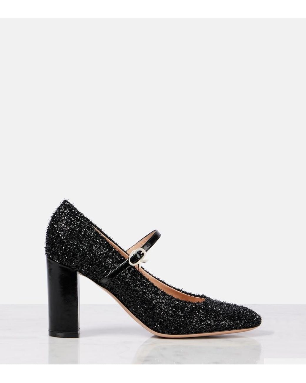 Gianvito Rossi Black Canvas Pumps