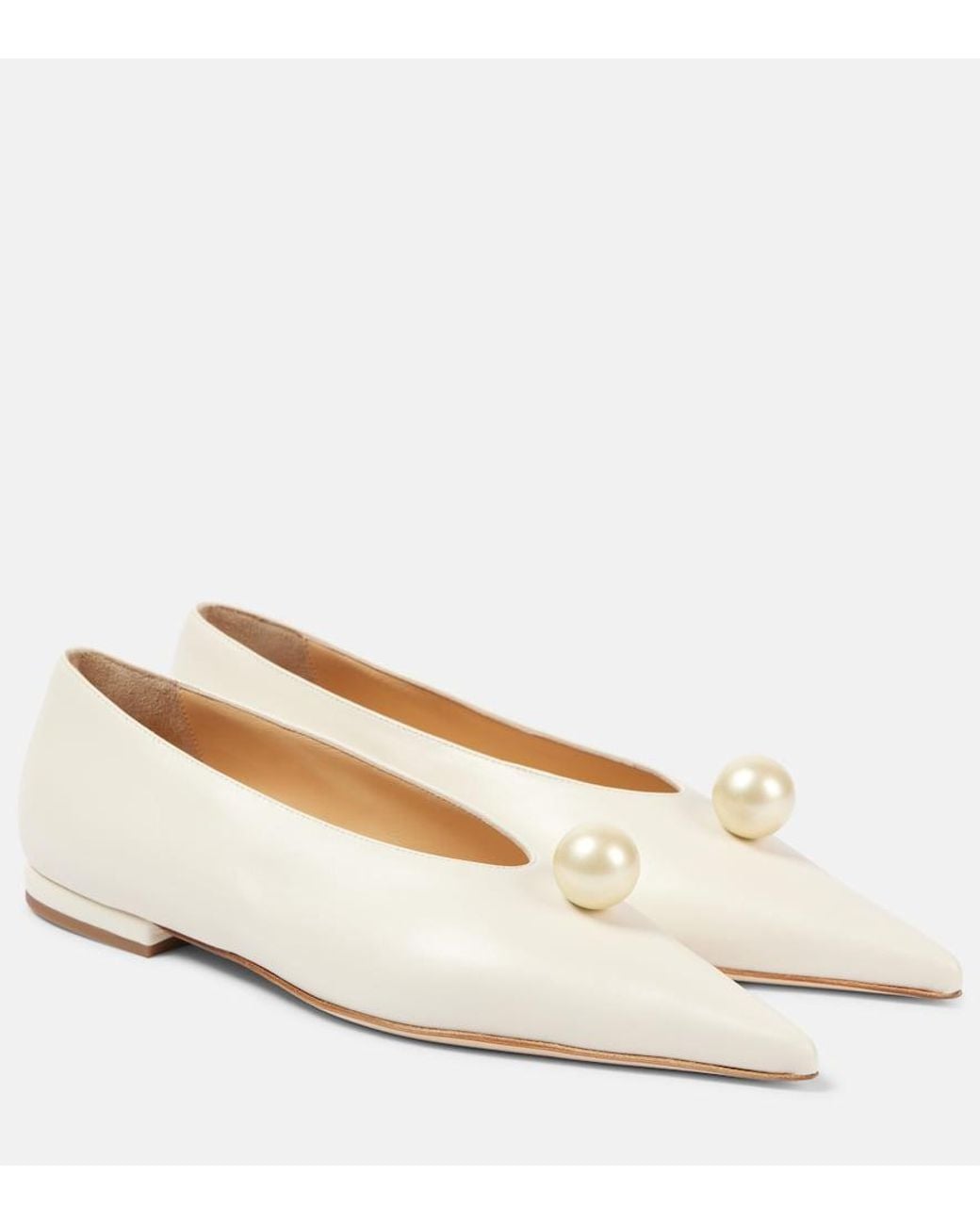 Magda Butrym Natural Leather Ballet Flats