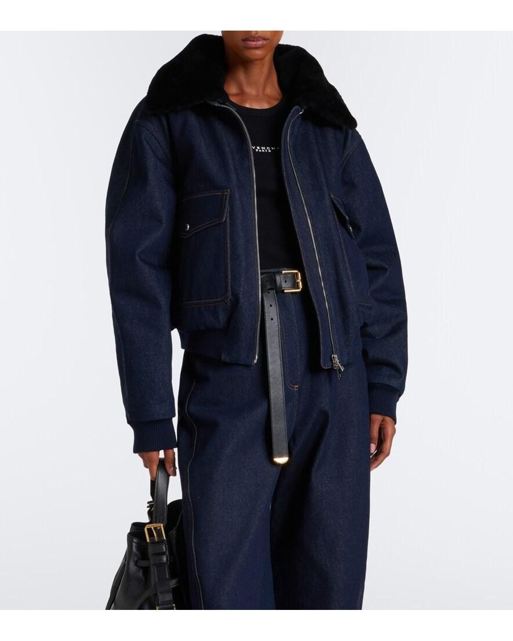Givenchy Blue Denim Blouson Jacket