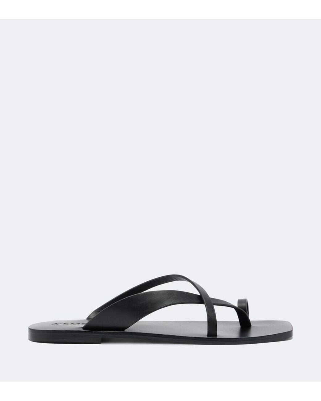 A.Emery Black Phyllis Leather Sandals